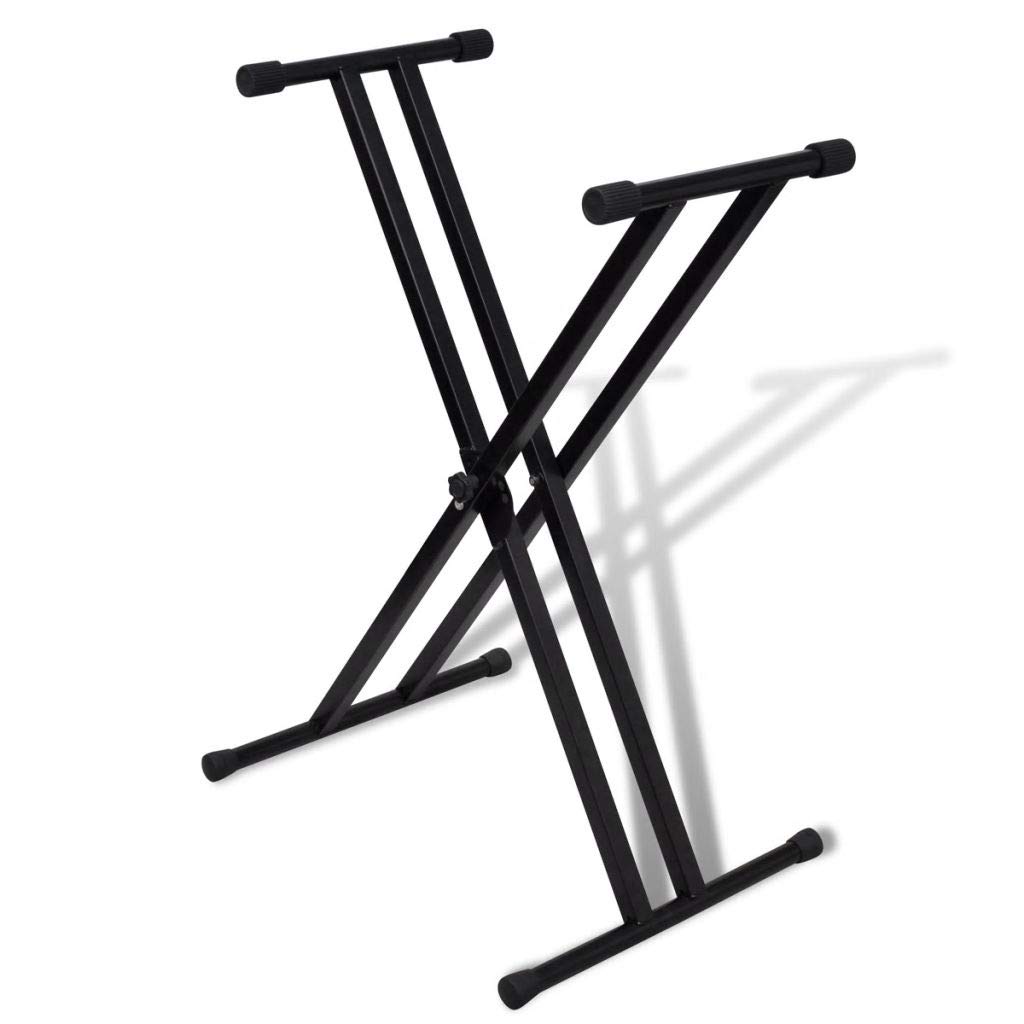 Homgoday Supporto regolabile per tastiera a doppio braccio X-Frame
