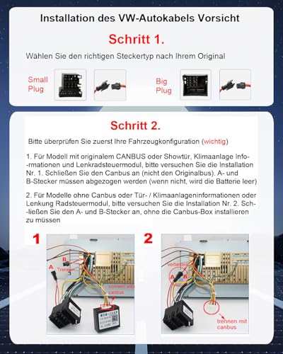 Essgoo 4+64G Autoradio Carplay 9 Zoll Android 14 Wireless Auto Radio Für VW Golf 5 6 Touran B6 EOS Tiguan Polo mit Bluetooth GPS RDS Navi Mirror Link FM SWC