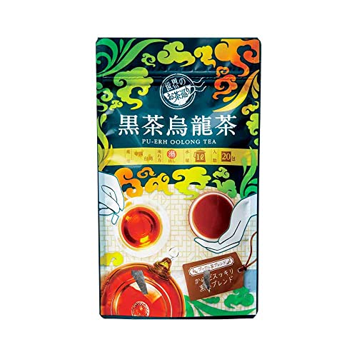 【まとめ買い3個パック】世界のお茶巡り 黒茶烏龍茶(ティーバッグ 5g×20P×3個)