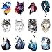 WYUEN 12 PCS/lot Wolf Temporary Tattoo Sticker for Women Men Fashion Body Art Adults Waterproof Hand Fake Tatoo 9.8X6cm FW12-01 (Wolf4)
