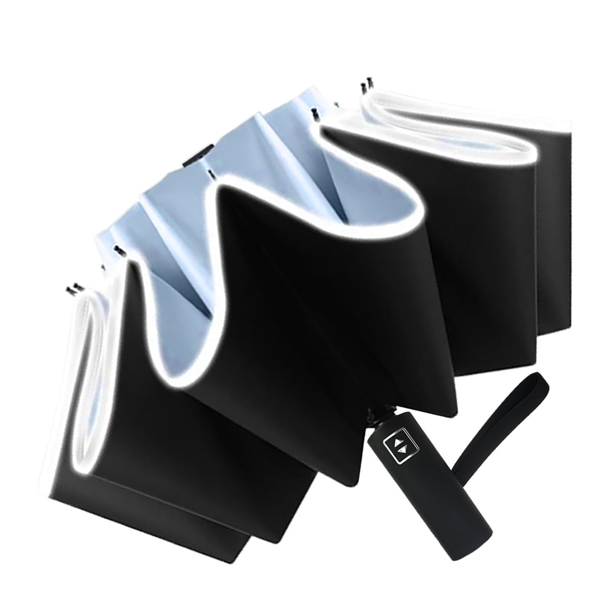 Pumi-geousAutomatic Umbrella Windproof Lightweight Strong Compact UV Protection Rain Travel Umbrellas Collapsible Backpack Umbrella Suit For Adult