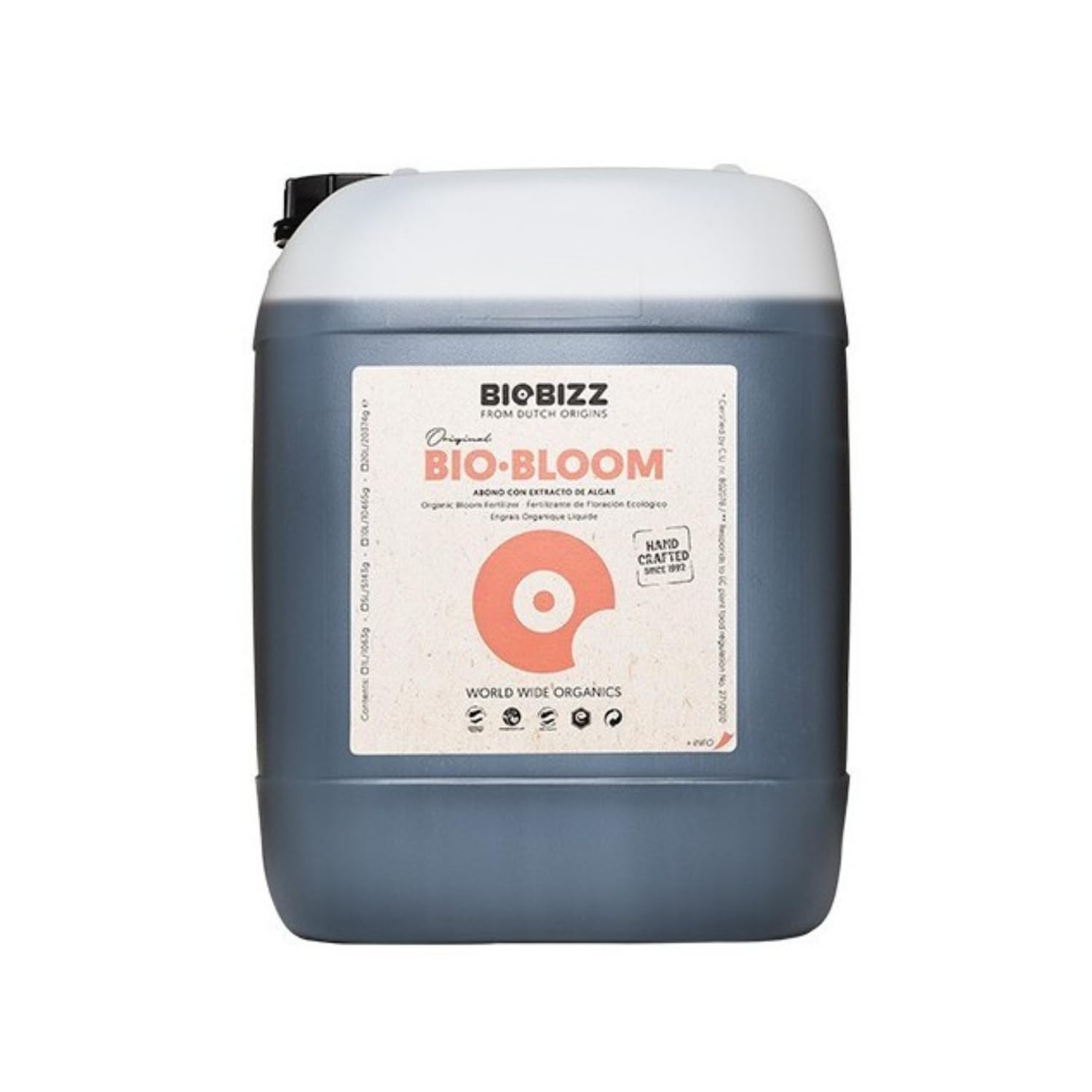 GROWMANIA Fertilizante Bio Bloom de Biobizz 20 L | Abono Orgánico Etapa Floración de Plantas y Cultivos | Sustrato Natural 100% Biológico