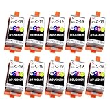 BCI-19 互換インクカートリッジ 10本