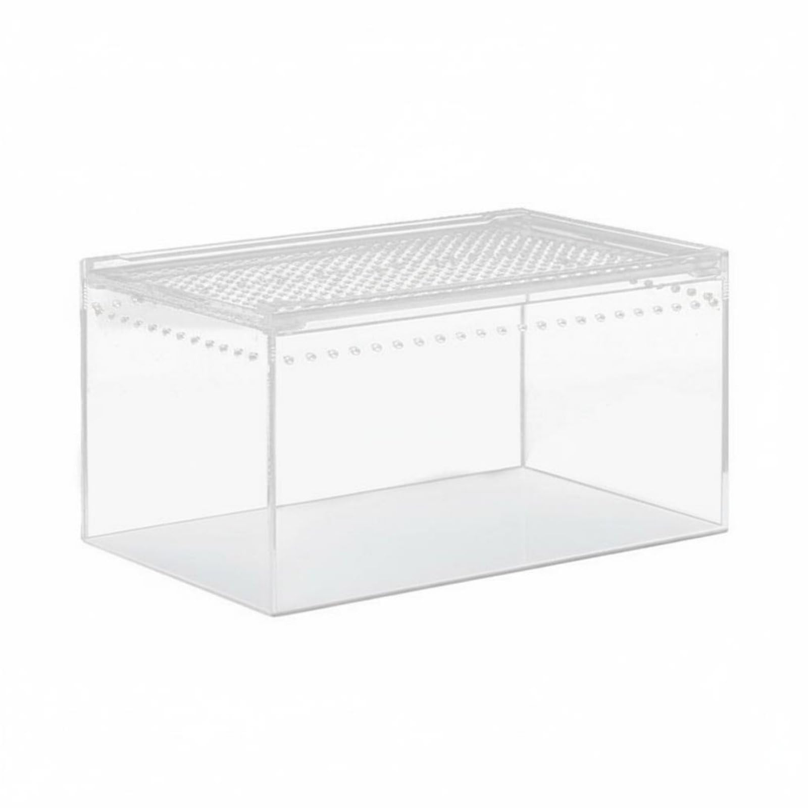 Reptile Terrarium Terrario para Reptiles Acuario Vivario Habitáculo con Visibilidad Panorámica de 360 Grados Tapa de, Acuario De Cría Integrado Sin Mascotas