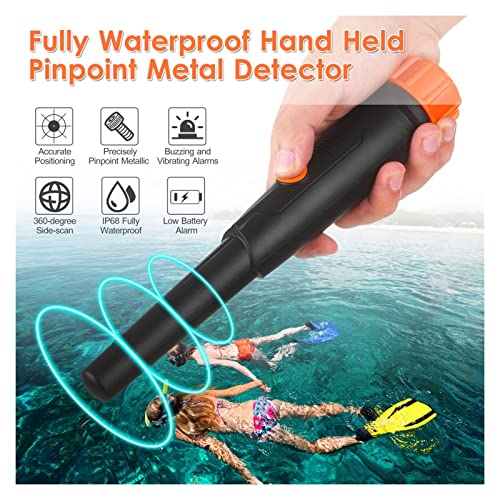 Metaaldetector Metaaldetector IP68 Volledig waterdichte handheld metalen finder Treasure Hunter Finder Niet-beweging All-Metal Detector Hoge gevoeligheid Voor volwassen kind - Image 4