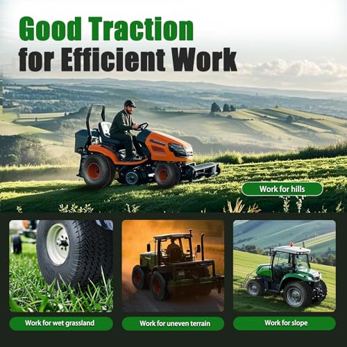 TRIPOWER 22x11.00-10 Lawn Mower Tire, 1 Pack, 4PR Tubeless, 1480lbs Capacity Turf Tire for Riding Mowers and Garden Tractors, Single Replacement Tire, Tire Only, Rim Not Included by TRIPOWER - Used condition - Image 3