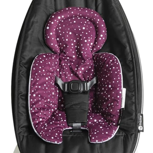 Image of 4moms RockaRoo and MamaRoo Infant Insert, Machine Washable, Soft, Plush Fabric, Reversible Design, Maroon