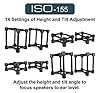 IsoAcoustics Iso-Stand Series Speaker Isolation Stands with Height & Tilt Adjustment: Iso-155 (15.5 x 19 cm) Pair #3