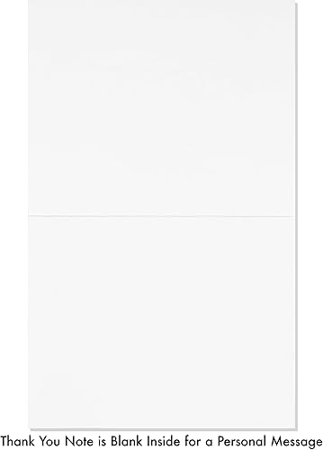 Miniatura 6 de Creative Converting Graduación School Spirit Purple Thank You Notes, 50 unidades