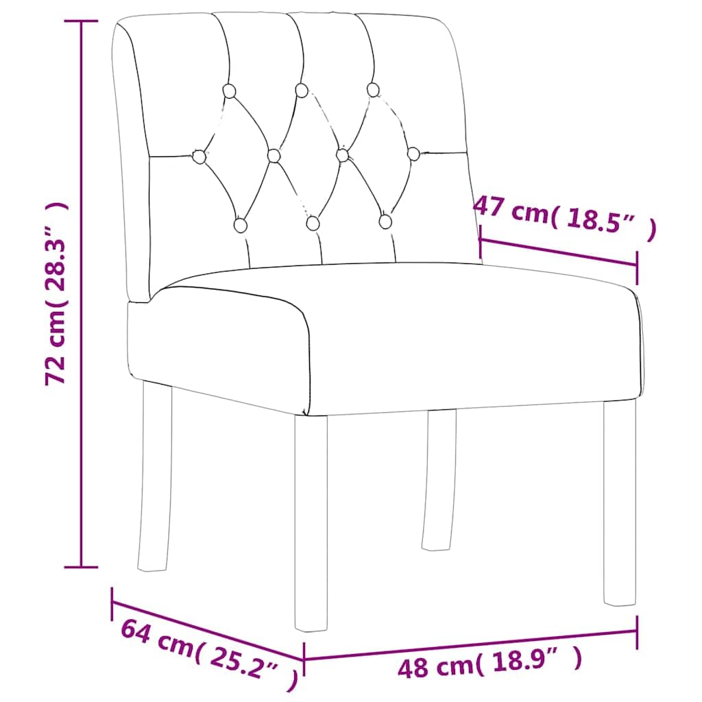 vidaXL Silla Tapizada con Botones, Butaca de Respaldo Alto, Sillón Sofá Auxiliar de Descanso, Silla Decorativa para Salón Dormitorio, Lino