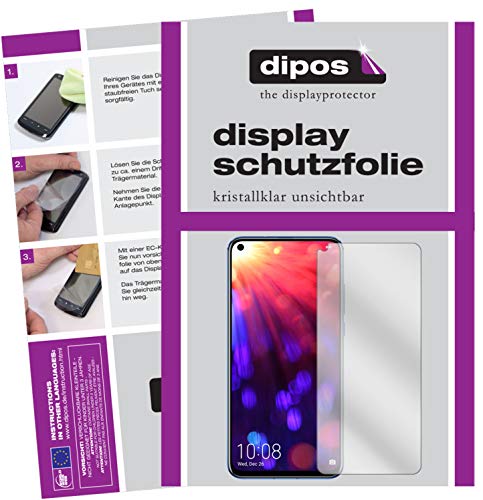 dipos I 6x Screen Protector compatible with Honor View 20 Protection Films clear (3x front + 3x back)