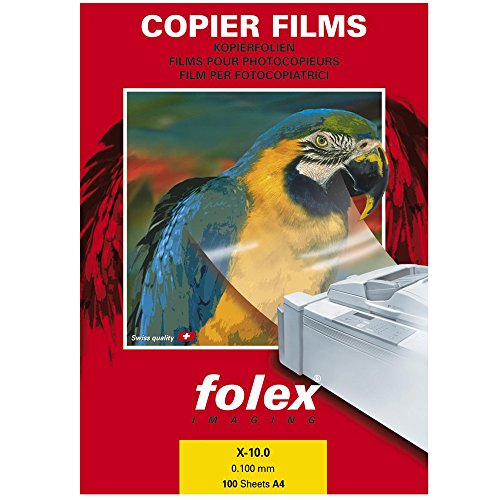 Folex fx325.99 película de copia estándar para dispositivos de tóner seco), 0.100 mm, transparente