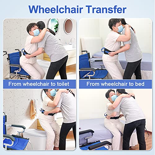 NEPPT Gait Belts Transfer Belts for Seniors Physical Therapy with Handles Safety Gait Belt for Lifting Elderly Fall Prevention Devices Medical Walking Belt for Home Care, Patients Standing Assist