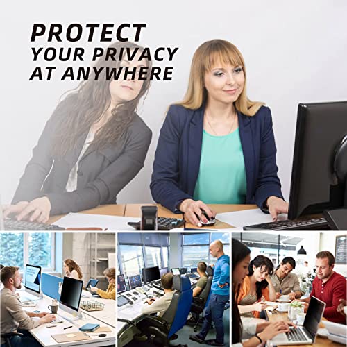 Image of 24 inch Computer Privacy Screen Filter - Suitable for 16:9 Aspect Ratio Widescreen Monitor - Blue Light Filter - Anti-Glare & Anti-Scratch Protector Film (24 inch Widescreen (16:9))