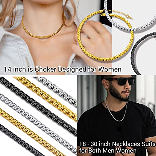 Prosteel PSN2849J-20-AU Gold Necklace Mens Chains 20Inch Stainless Steel Gold Chain thumb #1