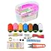 XINGSUI Scatola da Cucito da 46 Pezzi, Set di Strumenti da Cucito Portatile, Adatto per Viaggi in Famiglia, con Filo/ago/Nastro/Forbici/ditale e Altri Accessori
