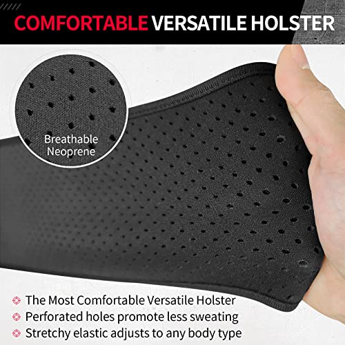 Liejina Belly Band Holster For Concealed Carry, Comfortable Gun Holster With Magazine Pouch And Trigger Guard,Adjustable Elastic Waistband Design, Fits Most Pistols And Revolvers | Men & Women #TOP6