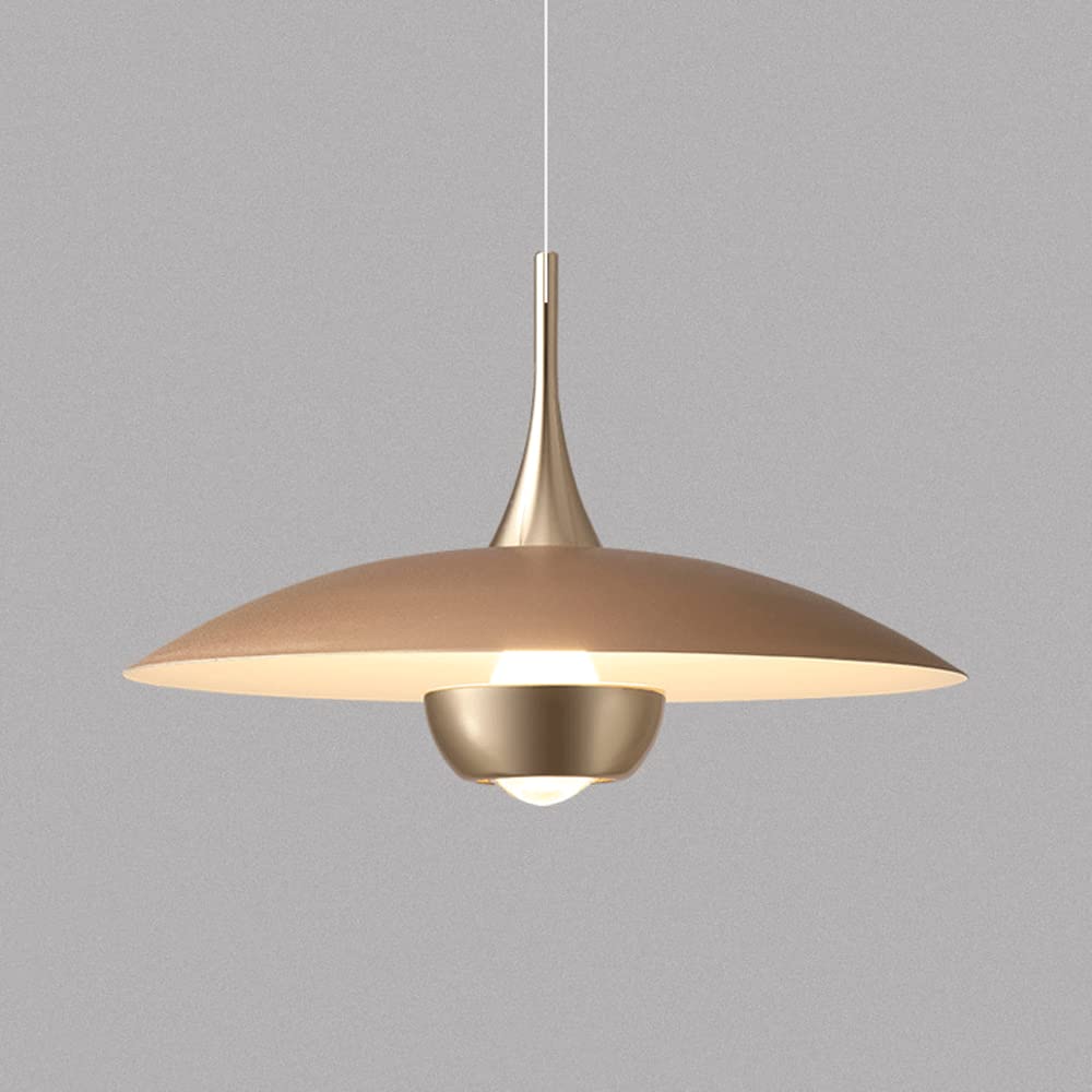 LYMSXAZOU Nordic Industrial Minimalist Chandelier Adjustable Creative Art Lighting Fixture for Dining Room Bar and Bedside Flush Mount Metal with Barn Style 40cm Diameter