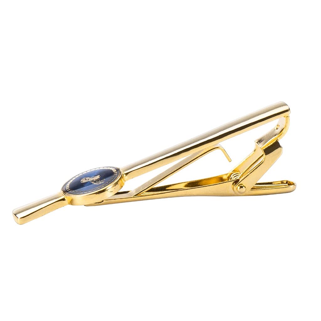 Goldene Manschettenknöpfe mit Pferdemotiv, Krawattenklammer für Krawattennadel, Geschenk für Herren, klassisches Muster, Krawattennadel-Set (Farbe: Gold, Größe: Einheitsgröße)
