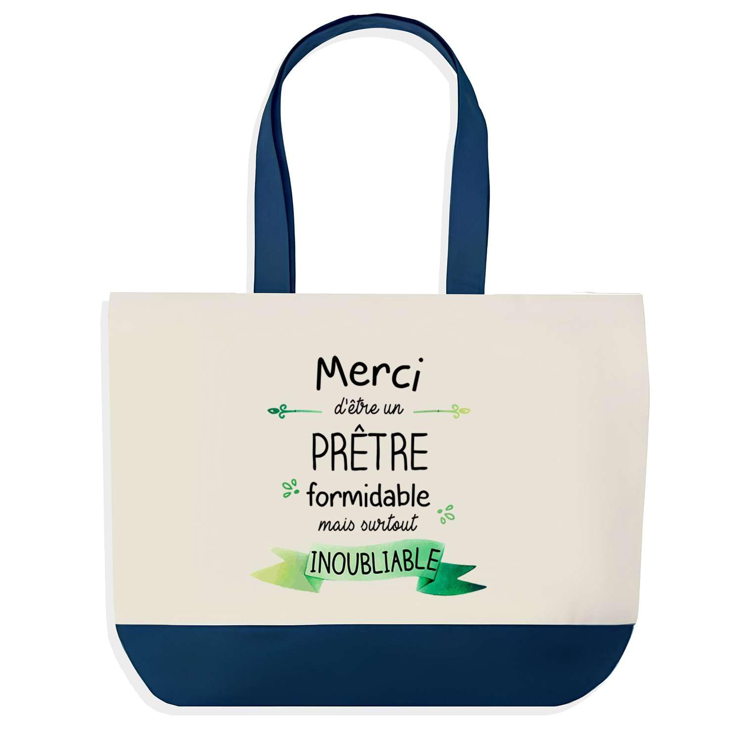Sac de shopping bleu prêtre fini les cabas fragiles grand sac de course - 5
