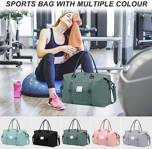 VMIKIV Sports Gym Bag Womens Travel Bag Mens Weekend Duffle Bag for Overnight Hospital Bag,Cabin Bag Hand Luggage Waterproof Carry on Bag for Easyjet Undearseat Tote Bags for Vacation,Shopping,Sport