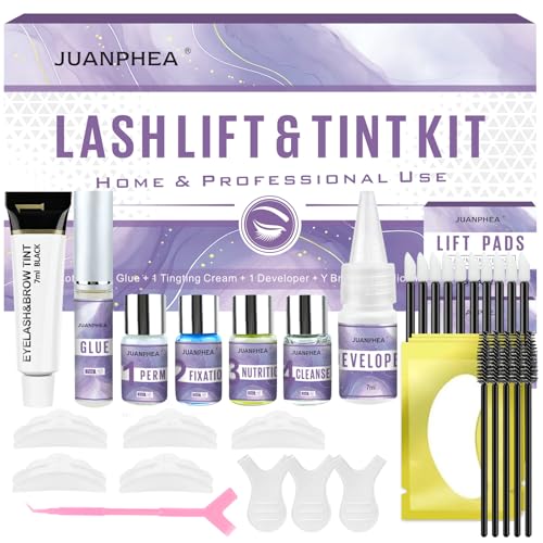 Lifting Pestañas Kit y Negro, 2026 Actualizado Lash Lift Kit y Negro, Kit de Elevación de Pestañas, Profesional Natural Lash Lift Kit, Aclarado Rápido y Color Volumen, Apto para Salones de Belleza