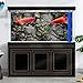 Dtekoj 48X18IN Stone Aquarium Background, Rock Fish Tank Background, Natural Rocky Glass Terrarium Background with 8 EVA Double-Sided Tape