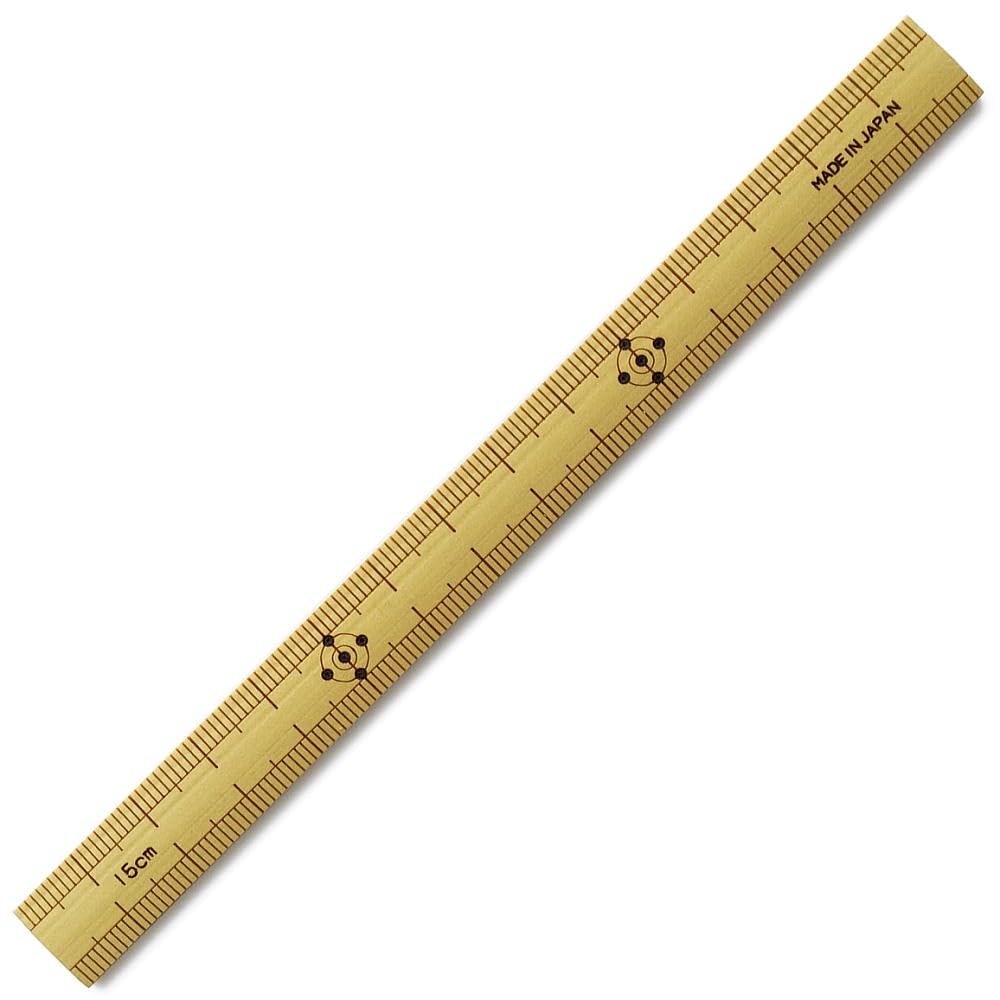 Amazon.co.jp: 「竹製ものさし 15cm」 日本製 [丈夫で狂いが少ないのが 