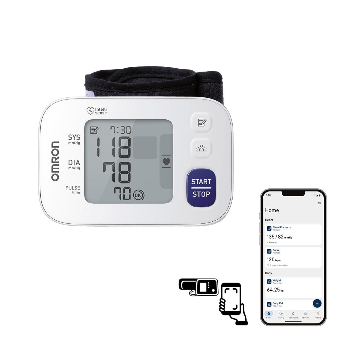 OMRON Omron RS4 Misuratore Della Pressione Da Polso