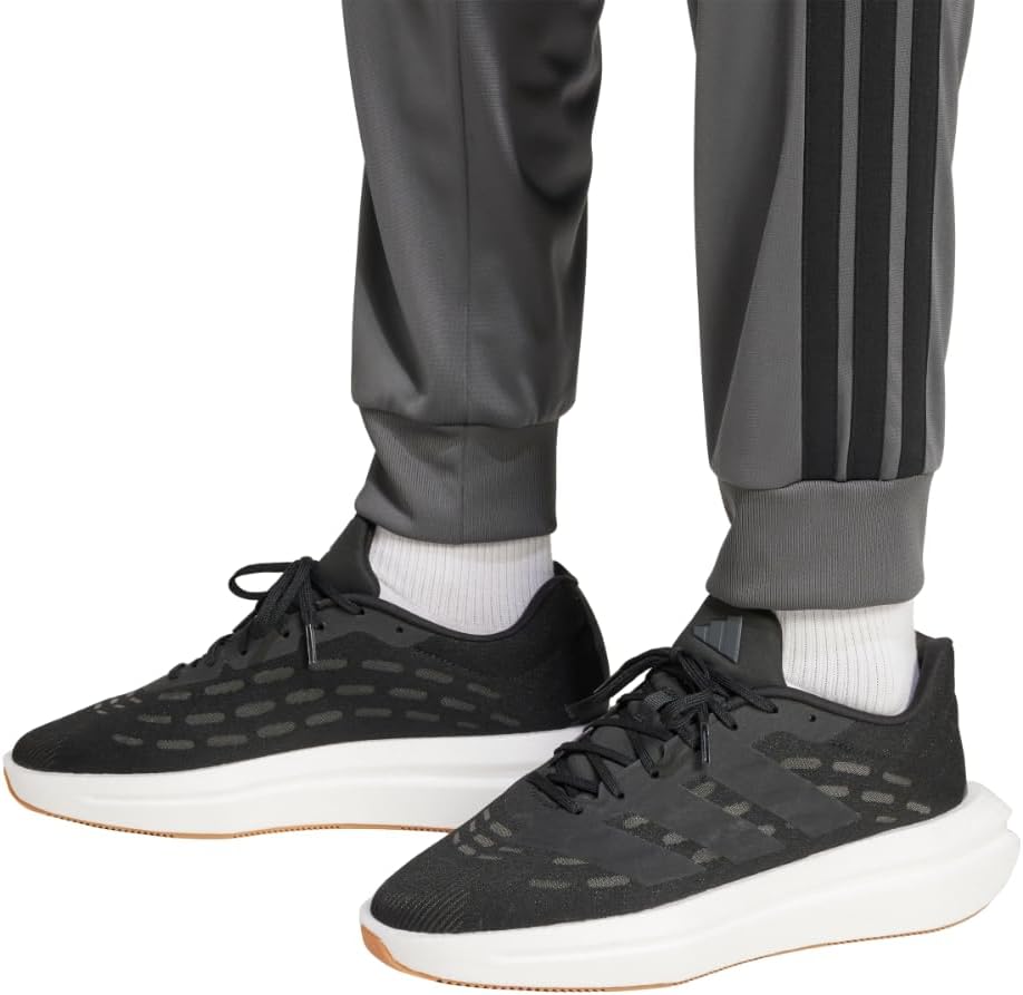 adidas Men's 3-Stripes Tricot Tapered Track Pants - Image 5