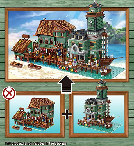 Haus Bausteine Bausatz, Modular Moc Klemmbausteine Haus, 3353 Teile Dock Restaurant Architektur Modell Modulare Gebäude… – Bild 7