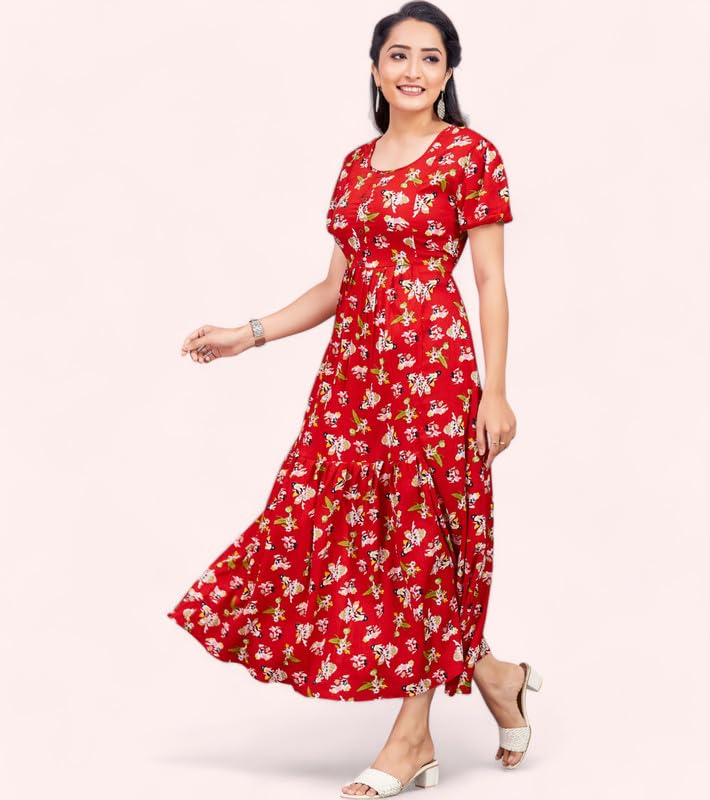 Image of Polyester Floral Regular Women Kurta