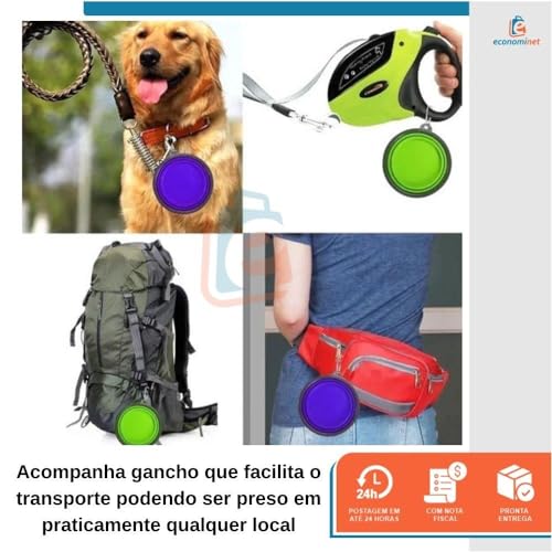 Kit Bolsa Pet Expansível Transporte Viagem Cabine + 2 Comedouros - Duke & Dixie (Cinza)