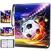 Soccer Card Binder 9 Pocket, Trading Card Binder with Sleeves, Sports Card Binder Collectible Trading Card Albums Fits 900 Cards with 50 Removable Sleeves