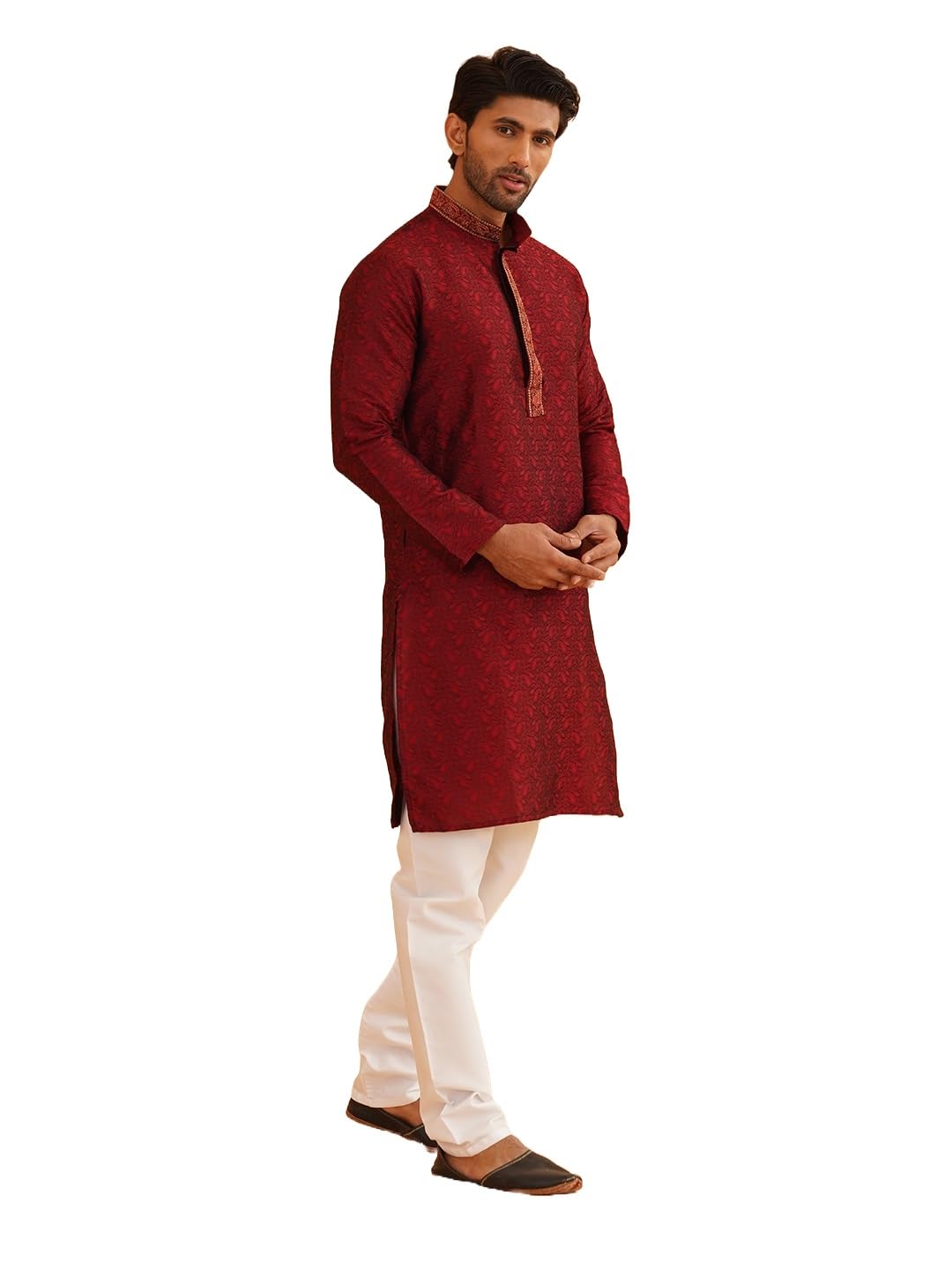 Festive Charm (Since 1958) Paisley Design Kurta and Churidar Set