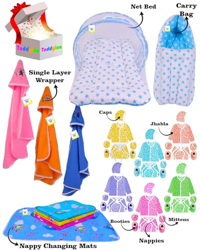 Image of Toddylon New Born Baby Gift Set 39 in 1 Hospital Essentials Combo (0-6 Months)