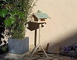 vogelhaus mit ständer,groß,mit Nistkasten + BTV-X-VONI5-MS-türkis002 Großes wetterfestes Premium Vogelhaus VOGELFUTTERHAUS + Nistkasten 100% Kombi MIT NISTHILFE für Vögel KOMPLETT mit Ständer Wetter