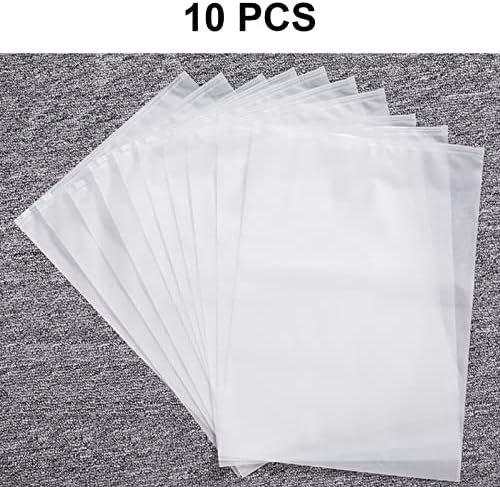 Travel Storage Bags, Reusable Plastic Ziplock Seal Clothes Bags Underwear Storage Bag, 24x35cm Waterproof Frosted Packing Bags for Underwear Clothes Shoes Cosmetics Storage Travel Accessories (10PCS)