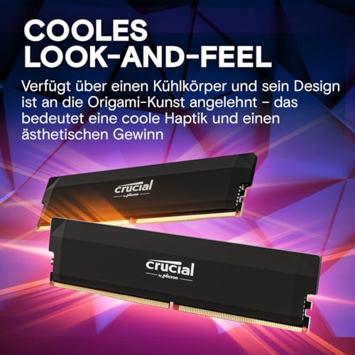 Crucial Pro DDR5 RAM 32GB Kit (2x16GB) 6000MHz CL36, Overclocking Edition, Intel XMP 3.0 / AMD Expo, PC Computer Arbeitsspeicher 32GB DDR5 - CP2K16G60C36U5B – Bild 6