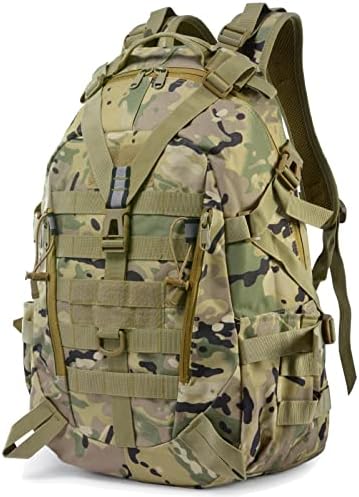Long Keeper 35L Tactical Backpack - Military Army Backpack Water Resistant, Hiking Camping Cycling Travel Backpack Outdoor Molle Rucksack for Men Women