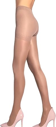 MILA MARRUTTI Womens Premium Shaping Tights for Women | Sheer Control Top Stockings Pantyhose | Tummy Control Nylons