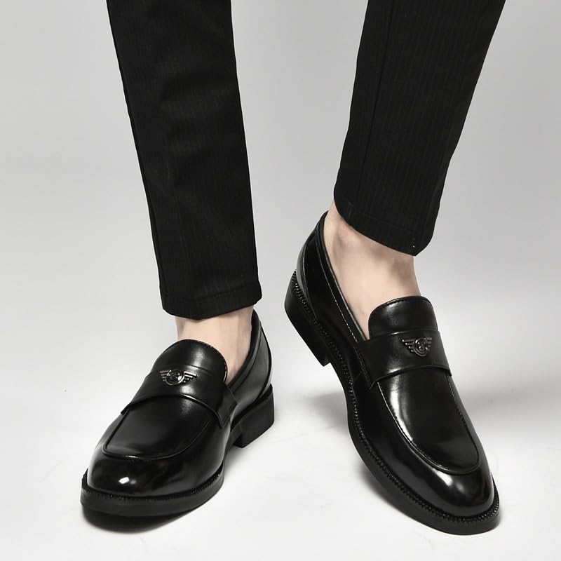 Men Formal Oxford Shoes Business Tuxedo Wedding Slip Resistant Formal Luxury Leather Slip-on Plain Toe Business2