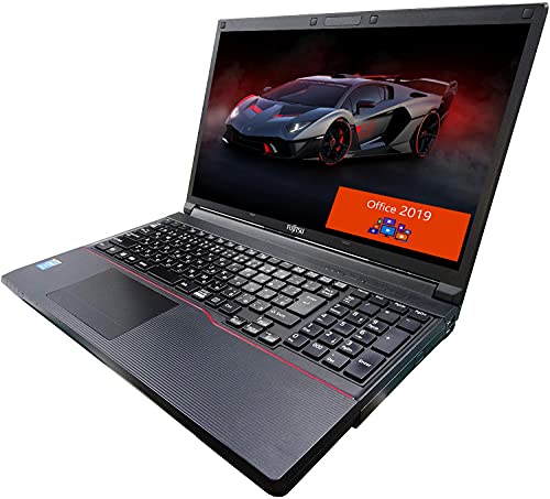 品ノートパソコン/外付けWEBカメラ付き/富士通 ノートPC A574/MS Office 2019/Win 10/15.6型/10キー/DVD-RW/Bluetooth/WiFi/Core i5-4300M/8GB/256GB SSD/windoow11Proに更新サポート対応