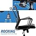 Drafting Chair Tall Office Chair for Standing Desk Drafting Mesh Table Chair with Foot Ring (Dark Black)
