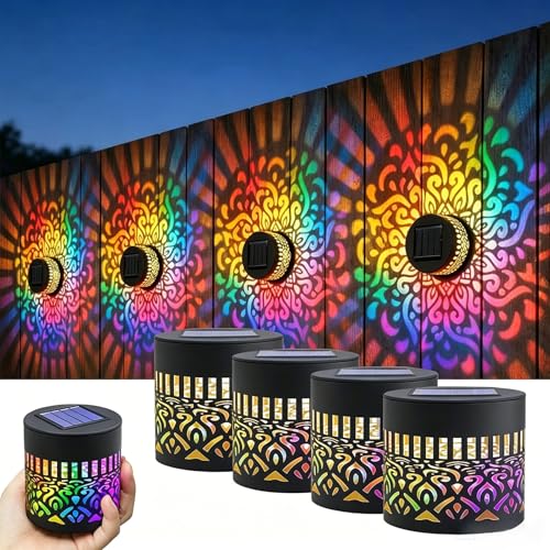 Appliques solaires mandala colorées pour illuminer vos soirées en terrasse