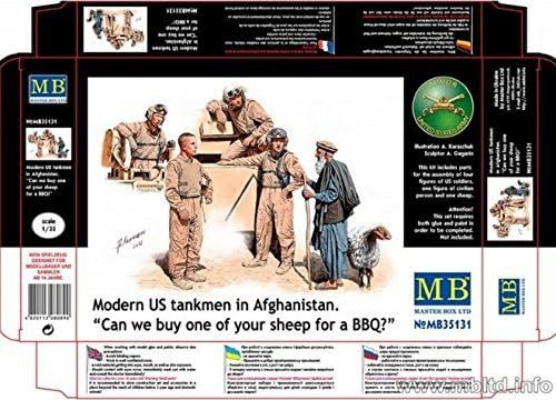 Master Box Modern US TANKMEN in Afghanistan. 5 Figures 1/35 35131