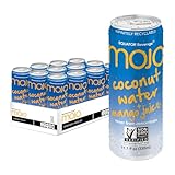 MOJO Coconut Water + Mango Juice | Hydration Drink & Sports Drink | Electrolytes Beverage 1043 mg | Vitamin B & C | Hydration Drink for Skin & Body | 11.1 Oz (Pack Of 12)