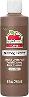 Apple Barrel Matte Acrylic Paint, 8 oz Nutmeg - Non-Toxic Crafters Choice for Wood, Canvas, Styrofoam DIY Projects
