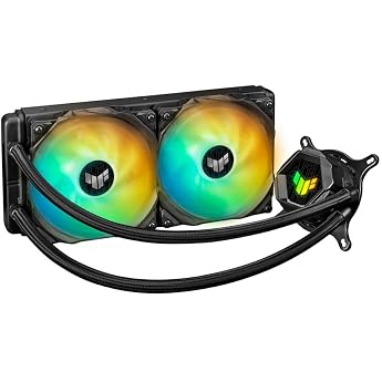 ASUS CPU Cooler 9.4 inches 240 mm All-in-One AIO Water Cooling TUF GAMING LC 240 ARGB J Black