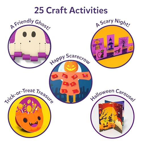 Image of Skillmatics Snip Snip Halloween Craft, Scissor Skills, Felt Kits for Kids | Cutting Activity Book, Safety Scissors, Fine Motor Skills for Preschool, Screen-Free, Learning Toy, Toddlers, Ages 3, 4, 5, 6